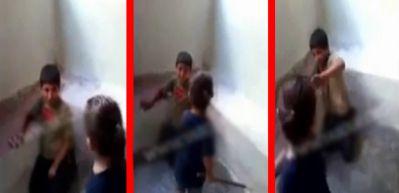 Suriyeli &ccedil;ocuğu, k&uuml;&ccedil;&uuml;k kızlarına b&ouml;yle d&ouml;vd&uuml;rtt&uuml;ler