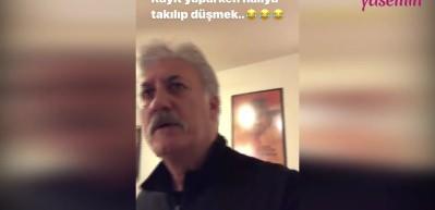 Tamer Karadağlı video &ccedil;ekince yere d&uuml;şt&uuml;! O anlar kamerada...