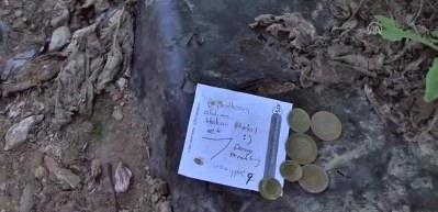 Tarladan 6 patlıcan alan adam bu notu bıraktı!