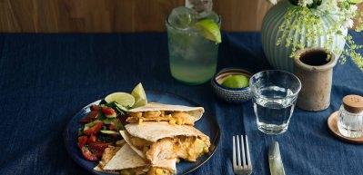 Tavuklu ve kaşarlı Quesadilla tarifi