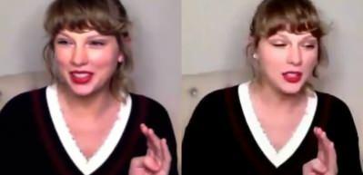 Taylor Swift'in canlı yayındaki el hareketi olay oldu! Taylor Swift şiddet mi g&ouml;r&uuml;yor?