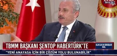 TBMM Başkanı Şentop'tan yeni anayasa a&ccedil;ıklaması