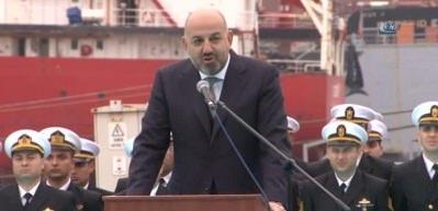 TCG Sancaktar harp gemisi Deniz Kuvvetleri'ne teslim edildi