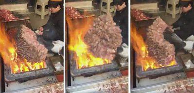 Tek seferde 300 şiş kebap hazırlamak