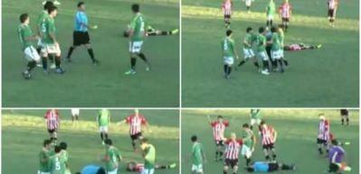 Tek yumrukla hakemi bayılttı