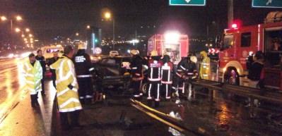 TEM'de 6 ara&ccedil; birbirine girdi