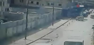 Ter&ouml;r &ouml;rg&uuml;t&uuml; DEAŞ'ın PKK/YPG'li ter&ouml;ristleri havaya u&ccedil;urduğu an