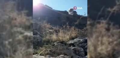 Ter&ouml;r &ouml;rg&uuml;t&uuml;ne ait sığınak ve depolar b&ouml;yle imha edildi