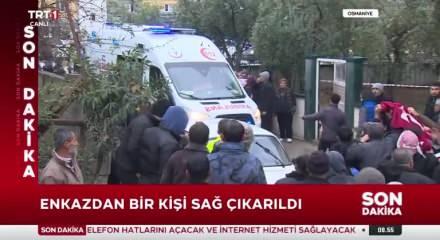 Depremden sağ &ccedil;ıkartılan aile ve mutluluk g&ouml;zyaşları!