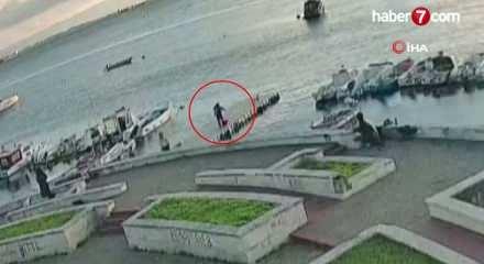 Pendik&rsquo;te vicdanları sızlatan olay: Kediye tekme atıp denize fırlattı