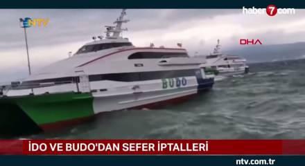 BUDO'nun bazı seferleri olumsuz hava koşulları nedeniyle iptal edildi