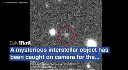 Gizemli yıldızlararası nesne güneş sisteminde hızla ilerlerken kameraya yakalandı