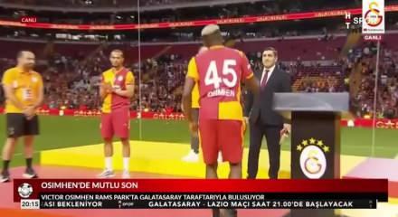 Galatasaray’dan Osimhen ve Sane için görkemli imza töreni