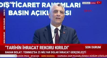  Türkiye Temmuz ayında rekor kırdı – 25 milyar dolarlık ihracat