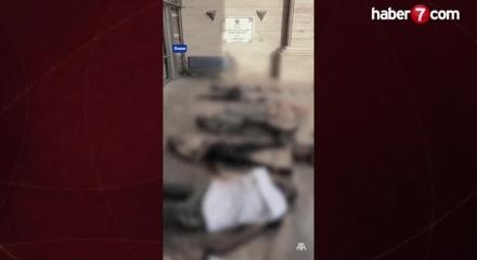 Gazze'den kahreden görüntü! Cansız bedenler üst üste...