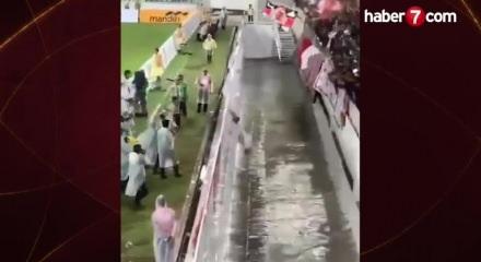 Gol sevincinde talihsiz an: 16 yaşındaki Mierza 3 metrelik çukura düştü