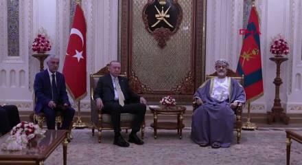 Cumhurbaşkanı Erdoğan, Umman Sultanı Heysem bin Tarık ile görüştü