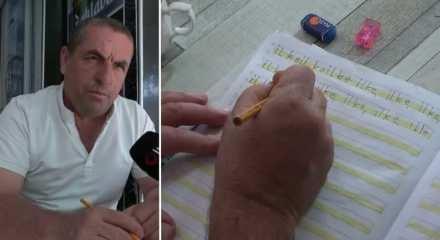 Ehliyet sahibi olmak için okuma yazma öğrenmeye başladı! Azmi takdir topladı