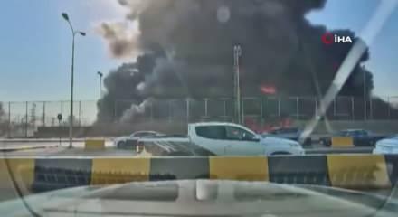 Irak’tan korkutan görüntü! Petrol sahasındaki dev patlamada 1 kişi öldü