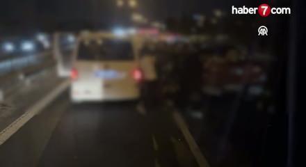 İstanbul'da elektrikli testereli ve sopalı kavga kamerada