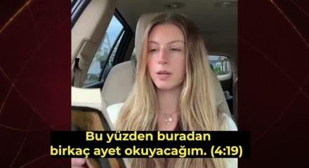 Kur'anı Kerim'in kadına verdiği değeri hayranlıkla anlattı, binlerce etkileşim aldı