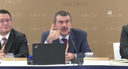 Milli Eğitim Bakanı Tekin, Bab-ı Ali Toplantıları'nda konuştu