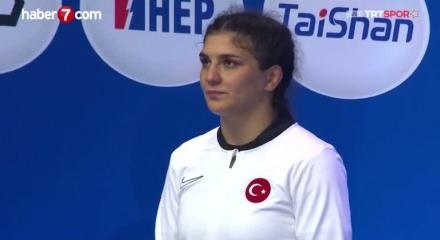 Milli güreşçi Nesrin Baş, 3. kez dünya şampiyonu olarak tarihe geçti