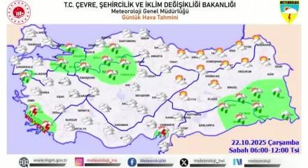 Muğla'ya sarı kodlu uyarı: Kuvvetli yağış bekleniyor