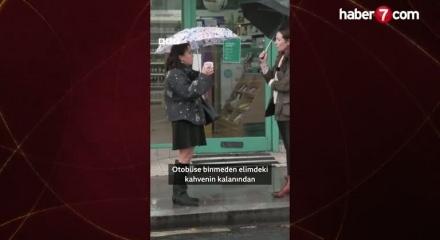 Rögara kahve dökene 150 sterlinlik ceza geri çekildi!