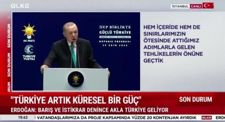 Başkan Erdoğan "Terörsüz bölgeyi en kalıcı eserimiz olarak evlatlarımıza kazandıracağız"