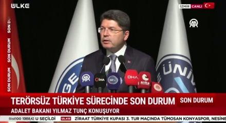 Adaket Bakanı Yılmaz Tunç "Terörsüz Türkiye süreci" hakkında konuştu
