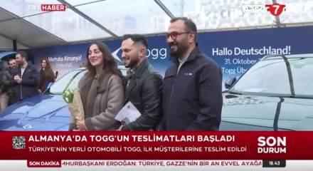 Almanya'da TOGG'un ilk teslimatları başladı! İşte gururlandıran anlar!