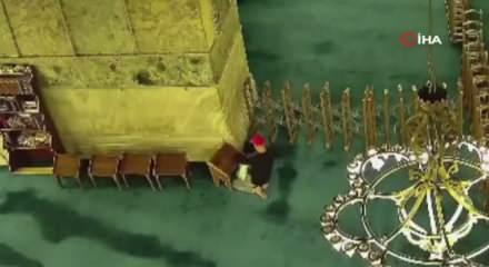 Ayasofya Camii'nde yangın çıkarmaya çalışan şüpheli için kritik talep