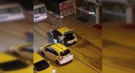 Tartıştığı kadına dehşeti yaşattı! Magandanın o anları kamerada