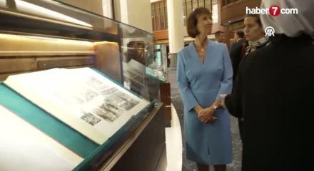 Emine Erdoğan, Almanya Başbakanı Merz'in eşiyle Millet Kütüphanesi'ni ziyaret etti