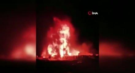 İran’da LPG dolum tesisinde korkutan yangın: 9 yaralı