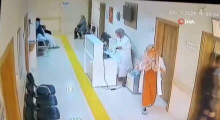 Kocaeli'de kadın doktora çirkin saldırı kamerada