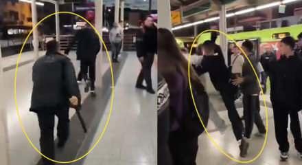 Metroda çıkan kavgada yumruklar konuştu!