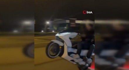Motosikletli maganda hakkında ekipler gereğini yaptı