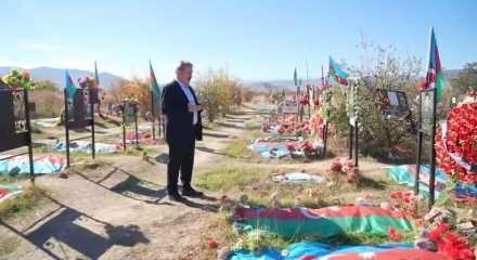 Mustafa Destici’den Ağdam Şehitliği’nde mesaj: “Karabağ Türk’ün öz yurdudur”