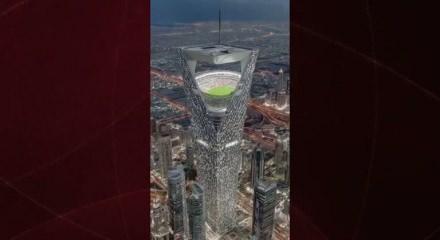 Suudi Arabistan "gökyüzü stadyumu" NEOM Sky Stadium'un tanıtımını gerçekleştirdi