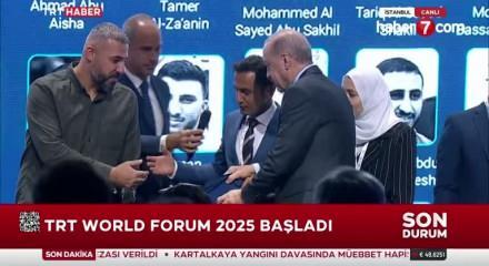 Gazze'de giydiği çelik yeleği Başkan Erdoğan'a takdim etti!