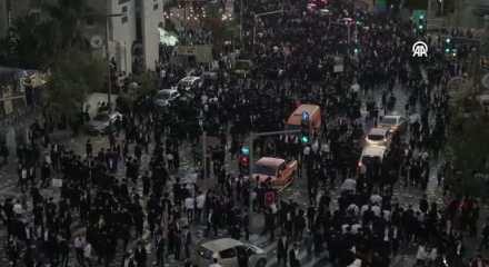 Ultra Ortodoks Yahudiler sokağa çıktı! Zorunlu askerliği protesto ettiler