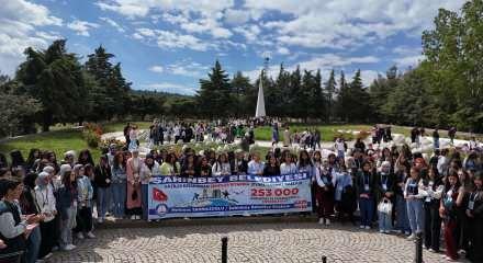 253 bin gazi torunu özel uçakla şehit topraklarını ziyaret etti