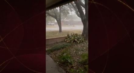 ABD'yi şiddetli dolu yağışı vurdu! Görüntüler herkesi ürküttü