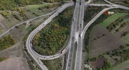 Anadolu Otoyolu’nda 3 ayrı noktada çalışma!