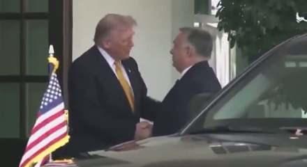 Trump ile Macaristan Başbakanı Orban bir araya geldi