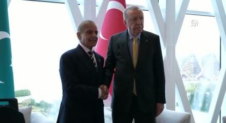 Cumhurbaşkanı Erdoğan, Pakistan Başbakanı Şerif ile görüştü