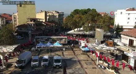 Sındırgı'daki 4.9 büyüklüğünde deprem kamerada