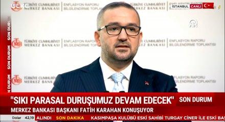Merkez Bankası Başkanı Karahan yıl sonu enflasyon tahminini yükseltti.